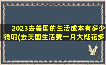 2023去美国的生活成本有多少钱呢(去美国生活费一月大概花多少 -)